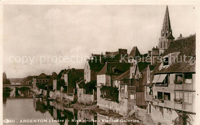 Argenton-sur-Creuse Rive droite vieilles Galeries