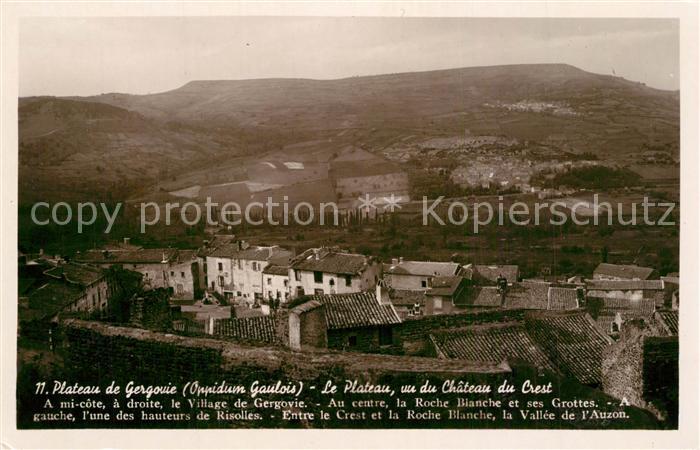 Gergovie Le Plateau vu du Chateau du Crest