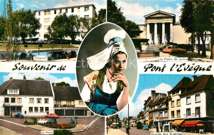 Pont-l Eveque Calvados Hopital Le Palais de Justice La Poste Grande Rue St Miche