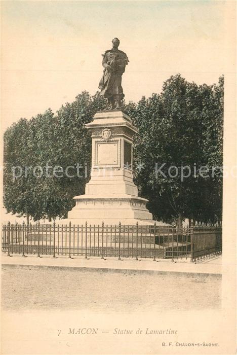 Macon Hainaut Statue de Lamartine
