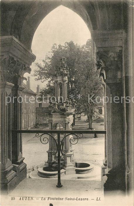 Autun La Fontaine Saint Lazare