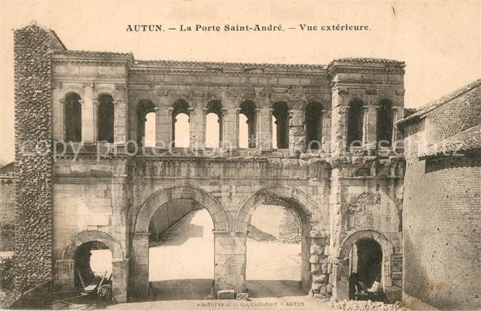 Autun la Porte Saint Andre Vue exterieure