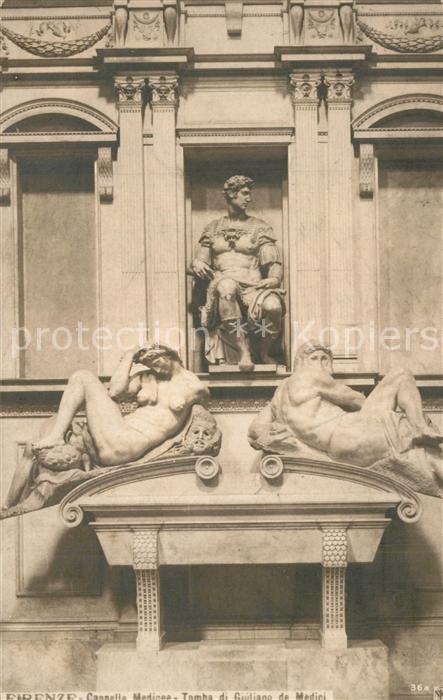 Firenze Florenz Capelle Medicee Tomba di Giuliano de Medici