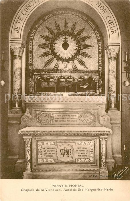 Paray-le-Monial Chapelle de la Visitation Autel de Ste Marguerite Marie