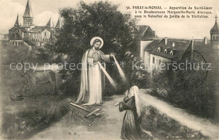 Paray-le-Monial Apparitien du Sacre Coeur a la Bienbeureuse marguerite Marie Ala