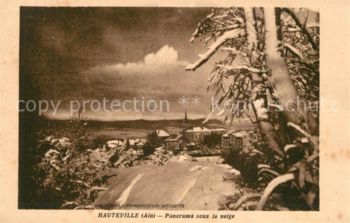 Hauteville-Lompnes Panorama sous la neige