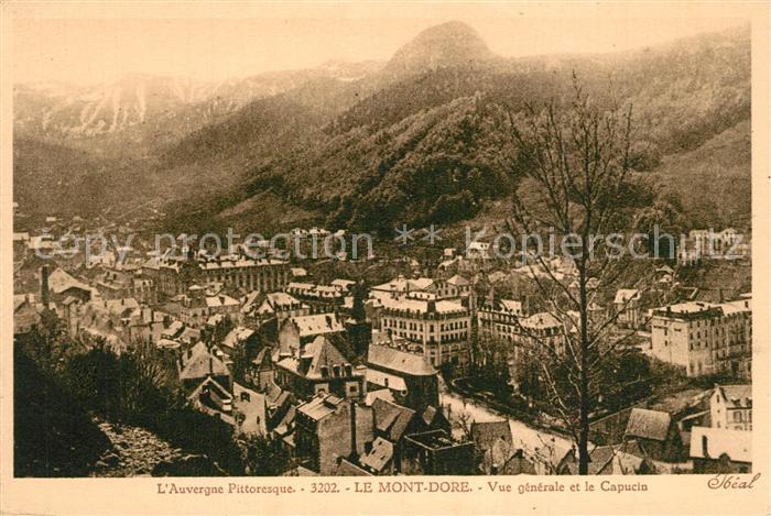 Le Mont-Dore Puy de Dome Vue generale et le Capucin