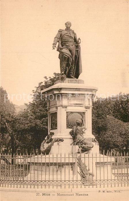 Nice Alpes Maritimes Monument Massena