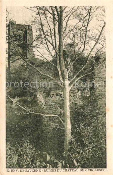 Saverne Bas Rhin Alsace Ruines du Chateau de Geroldseck