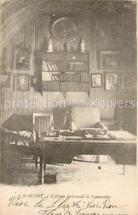 Saint-Point Cabinet de travail de Lamartine