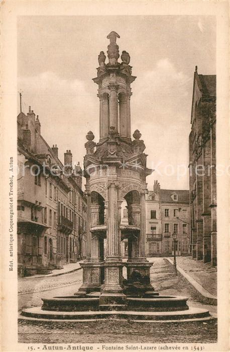Autun Fontaine Saint Lazare