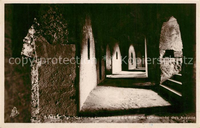 Nimes Galeries Consultaires du Rez de Chausee des Arenes