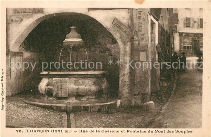 Briancon Rue de la Caserne et Fontaine du Pont des Soupirs
