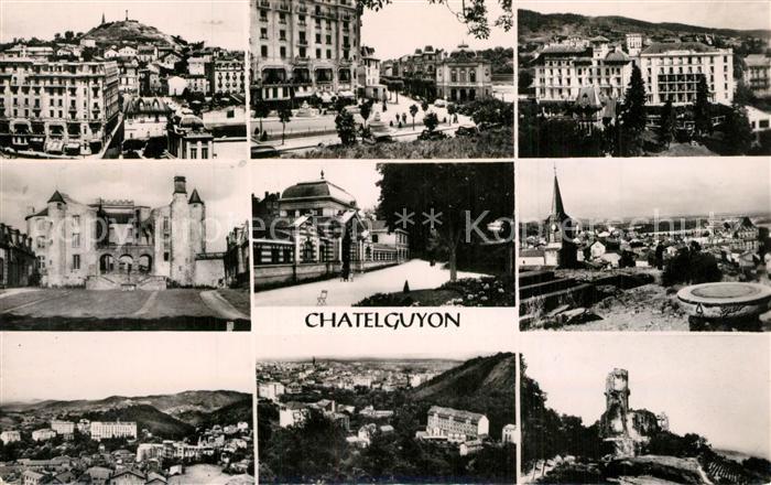 Chatelguyon Vue generale Place Brosson Hotel Splendid Chateau Chazeron Thermal H
