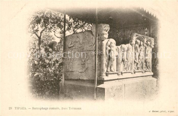 Tipaza Sarcophage romain parc Tremaux