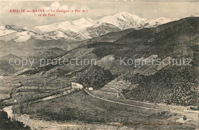 Amelie-les-Bains-Palalda Le Canigou vu du Fort