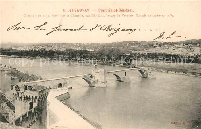 Avignon Vaucluse Pont Saint Benezet