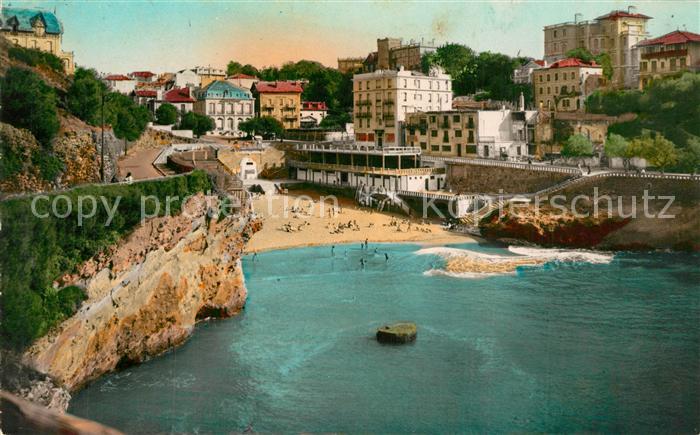Biarritz Pyrenees Atlantiques Le Port Vieux Plage