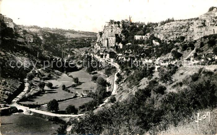 Rocamadour Vue Generale de la ville et de la Vallee