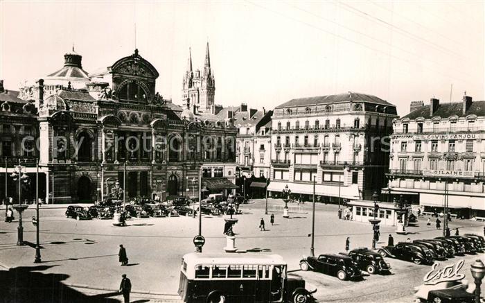 Angers Place du Ralliement Théâtre et la Cathe