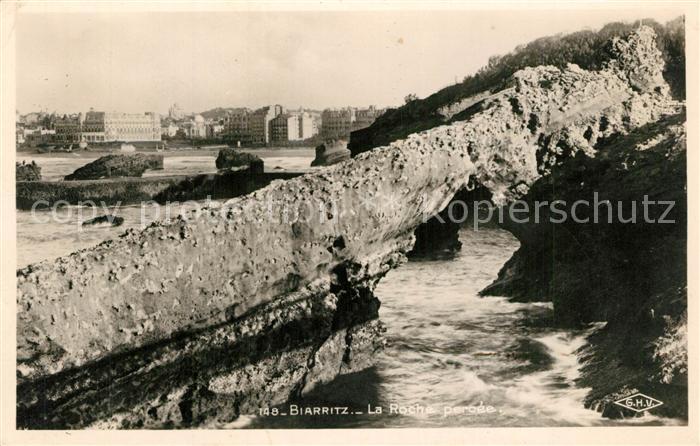 Biarritz Pyrenees Atlantiques La Roche percée