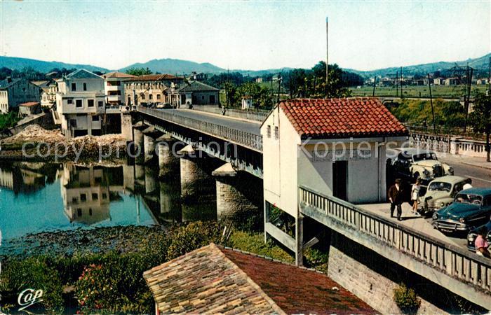 Hendaye Pyrenees Atlantiques Pont International Frontière Franco Espagnole