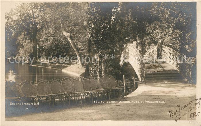 Bordeaux Jardin public passerelle