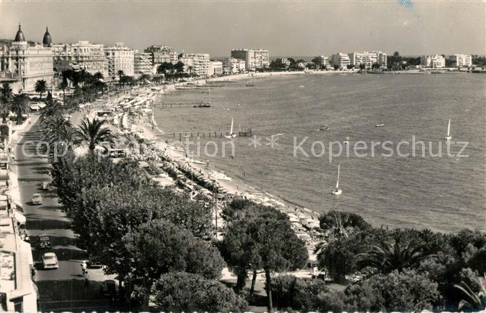 Cannes Alpes-Maritimes Panorama La Croisette et les Grand Hôtels Côte d Azur