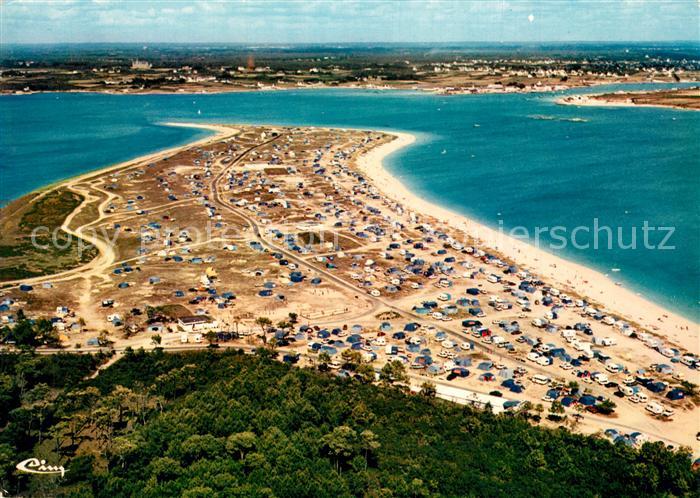 Plouharnel Camping municipal des Sables Blanc vue aérienne