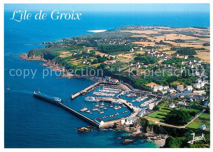 Ile de Groix Port Tudy vue aérienne