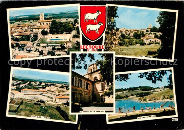 Lectoure Vue Generale Lycee C.E.S. Musee Tribuna