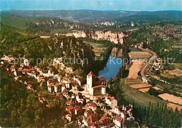 Saint-Cirq-Lapopie Vue aérienne