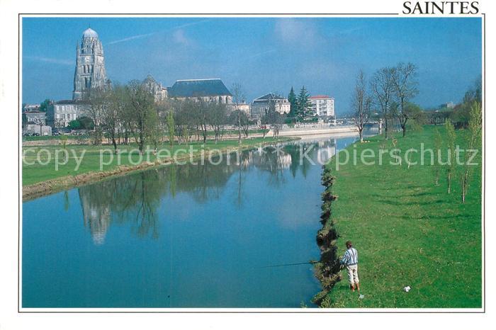 Saintes Charente-Maritime Les bords de Charente Cathedrale Saint Pierre