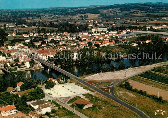 Casseneuil Nouveau Pont sur le Lot vue aérienne