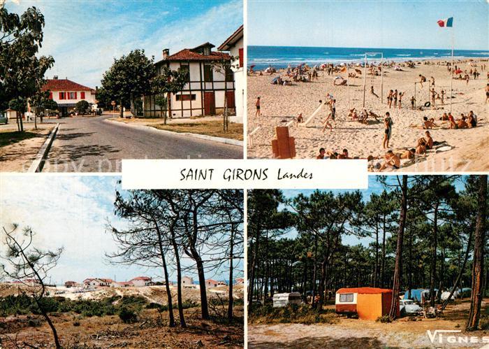 Saint Girons Landes Vue d ensemble Plage Camping