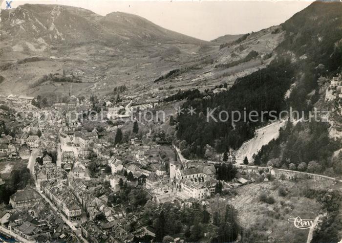 Salins-les-Bains et le Poupet vue aérienne