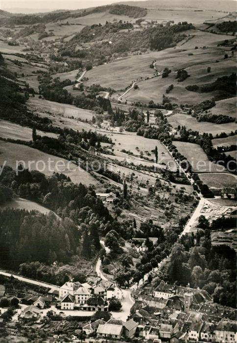 Salins-les-Bains Faubourg Pasteur vue aérienne