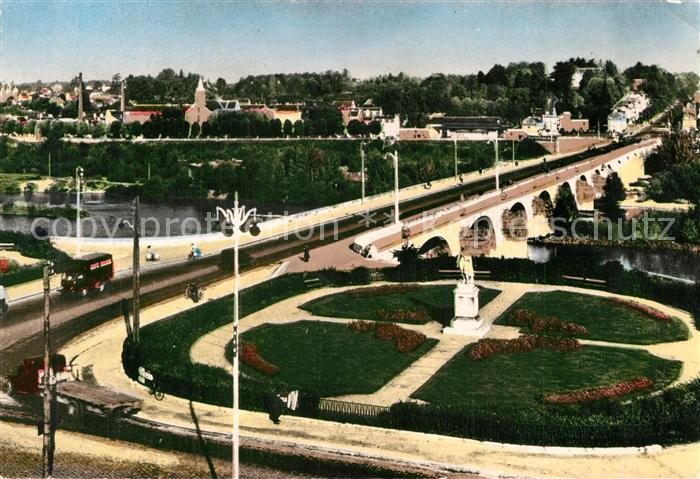 Tours Indre-et-Loire Pont Wilson sur la Loire Place Anatole