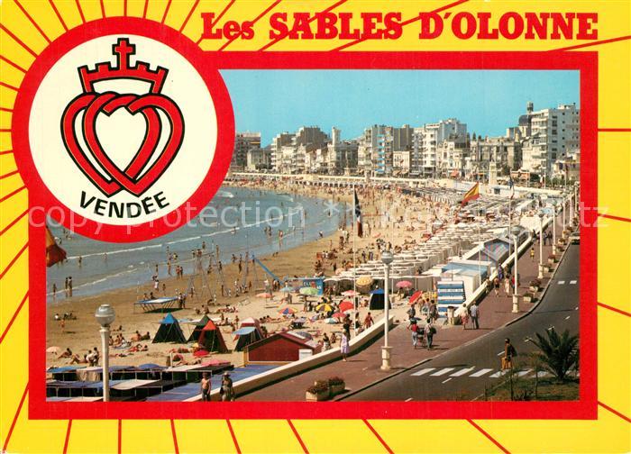 Les Sables-d Olonne La plage et le remblai Wappen