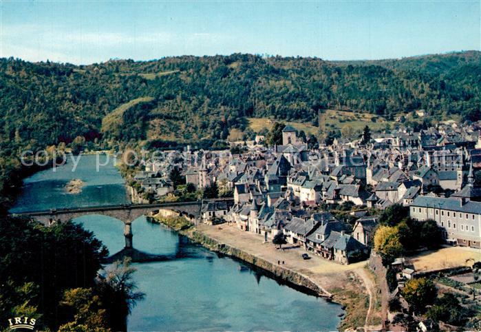 Argentat Pont sur la Dordogne vue aérienne