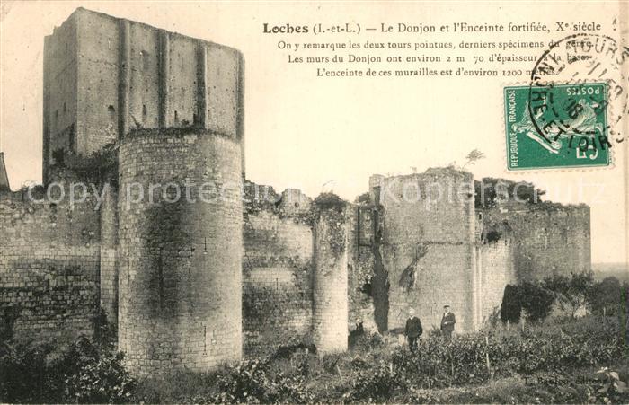 Loches Indre et Loire Le Donjon et l'Enceinte fortifiée Xe si