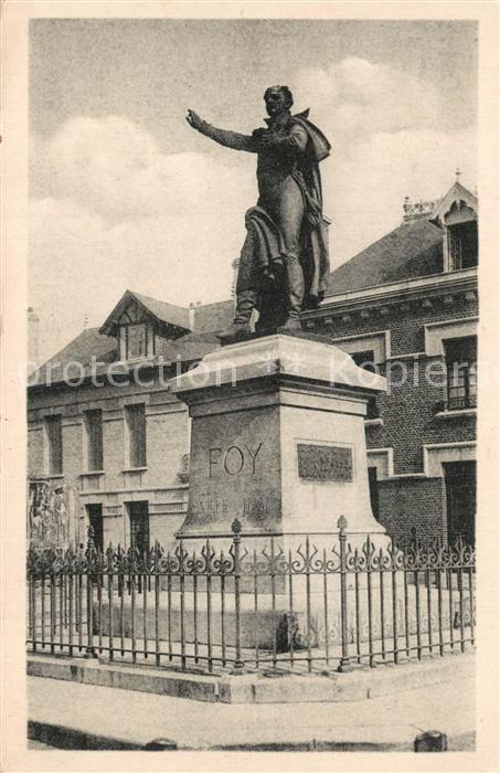 Ham Somme Monument du General Foy Statue