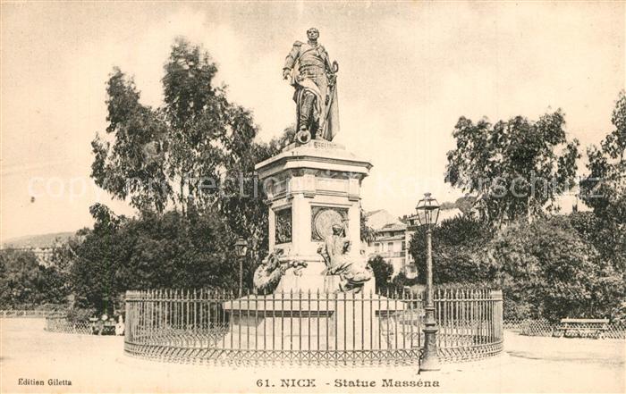 Nice Alpes Maritimes Statue Masséna Monument