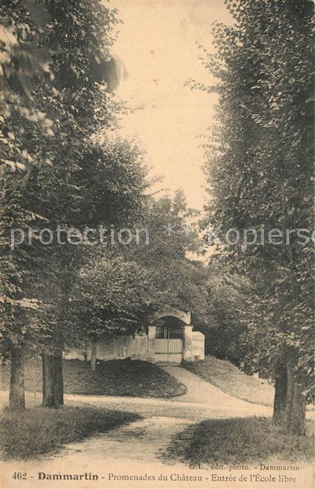 Dammartin-en-Goele Promenades du Chateau Entrée de l'Ecole libre