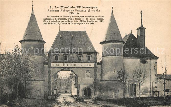Preuilly Egligny Entrée de l'ancienne Abbaye