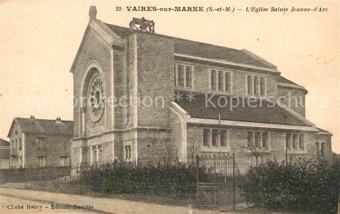 Vaires-sur-Marne Eglise Sainte Jeanne d Arc