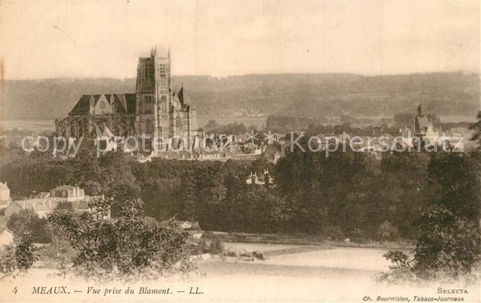 Meaux Seine et Marne Vue prise du Blamont Eglise