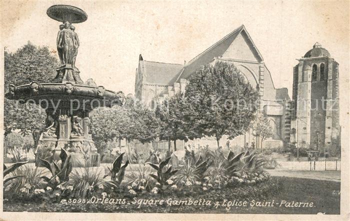 Orleans Loiret Square Gambetta Eglise Saint Paterne Werbung Lait d Appenzell