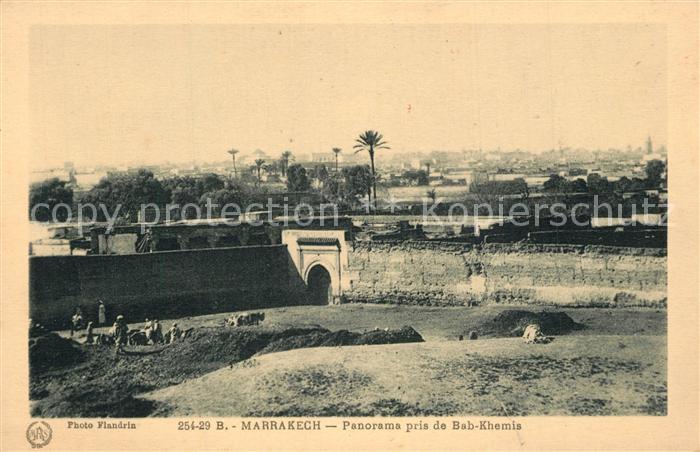 Marrakech Marrakesch Panorama pris de Bab Khemis