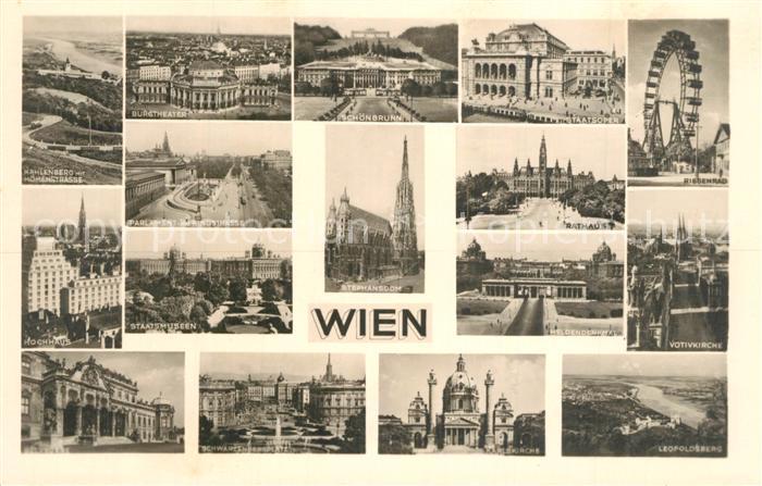 Wien Sehenswuerdigkeiten der Stadt
